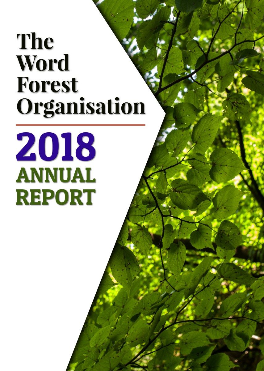 Report and Accounts 2018 cover for The Word Forest Organisation