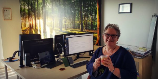 The Word Forest Organisation CEO Tracey West in the new office