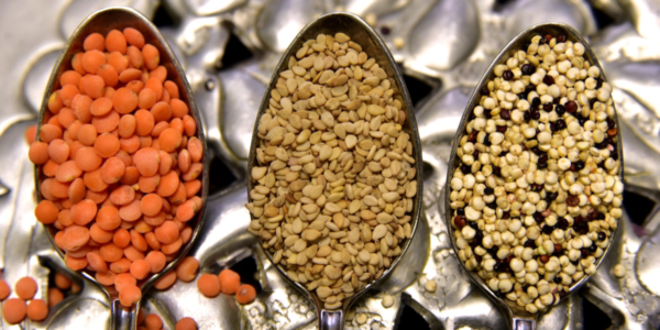 spoons full of lentils