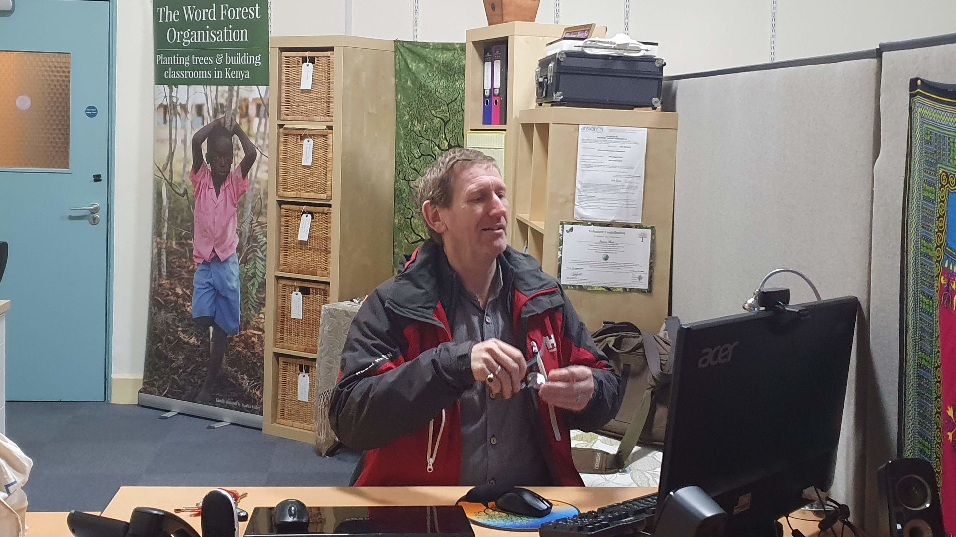 Simon West in our new office