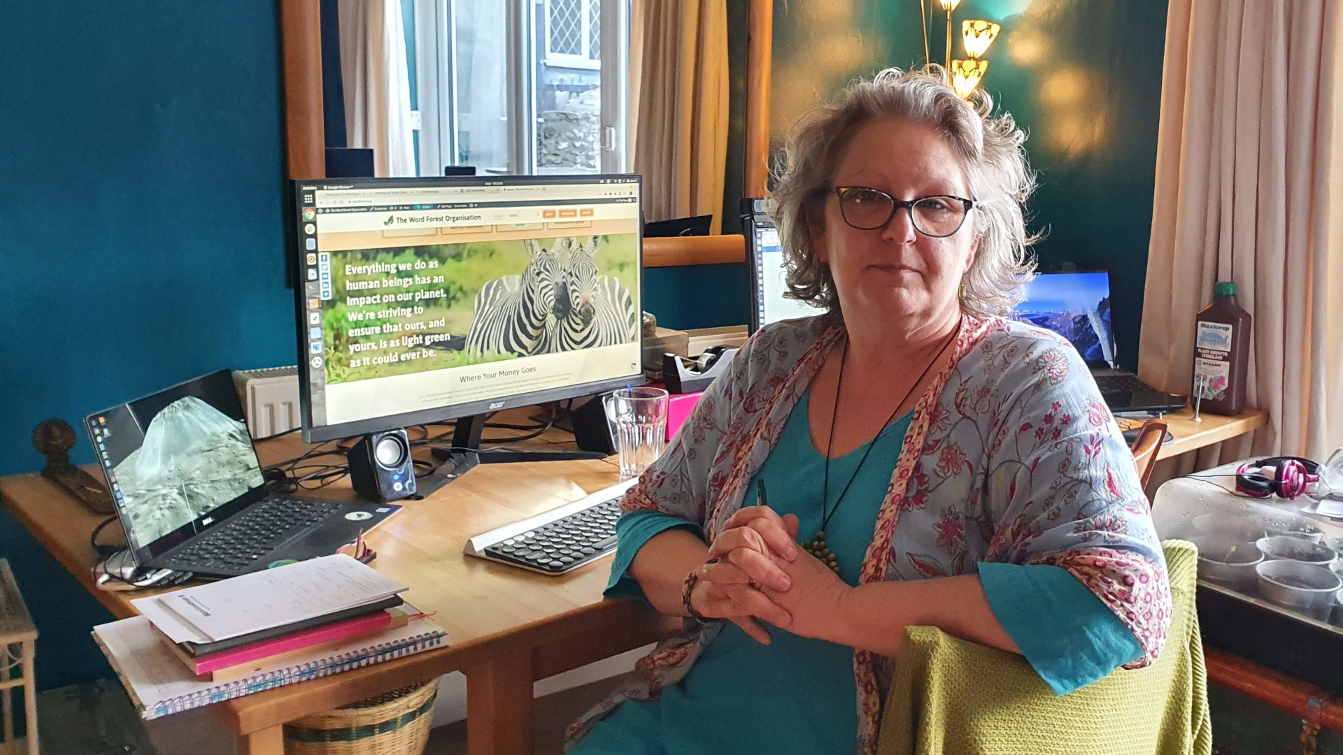 Our CEO Tracey working from home