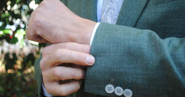 A green bamboo suit