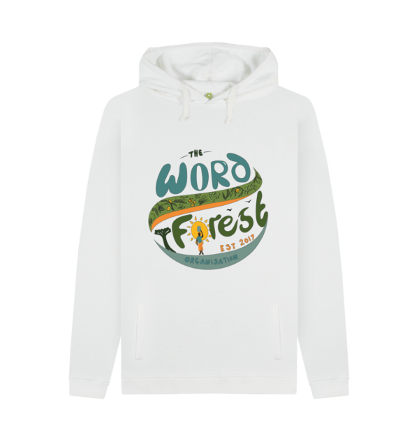 Men's The Word Forest World Pullover Hoodie White
