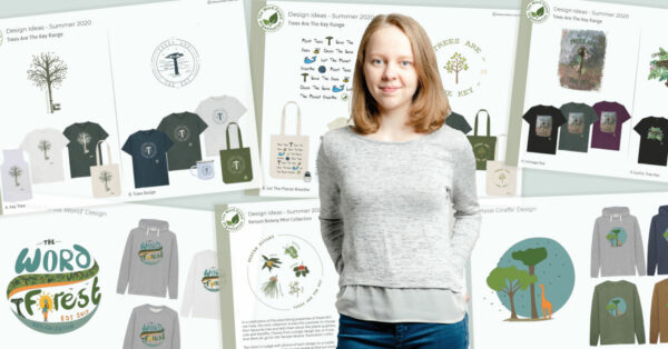 Bethany Martin with some of her designs