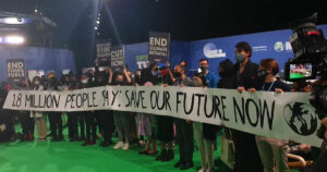 Climate activists at COP26