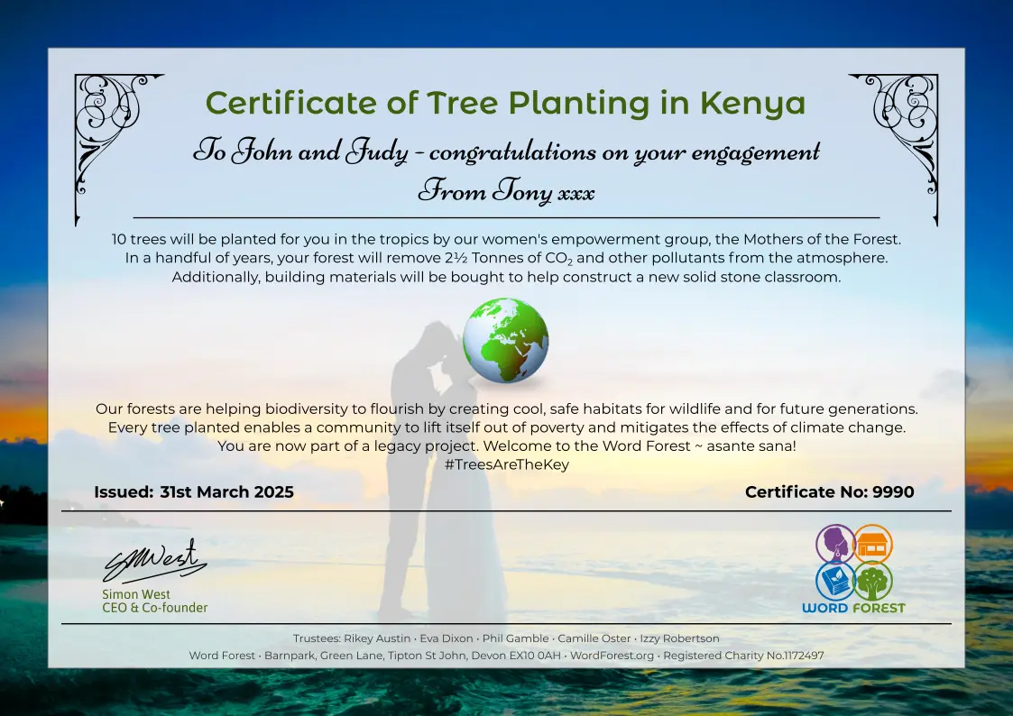 Engagement Certificate