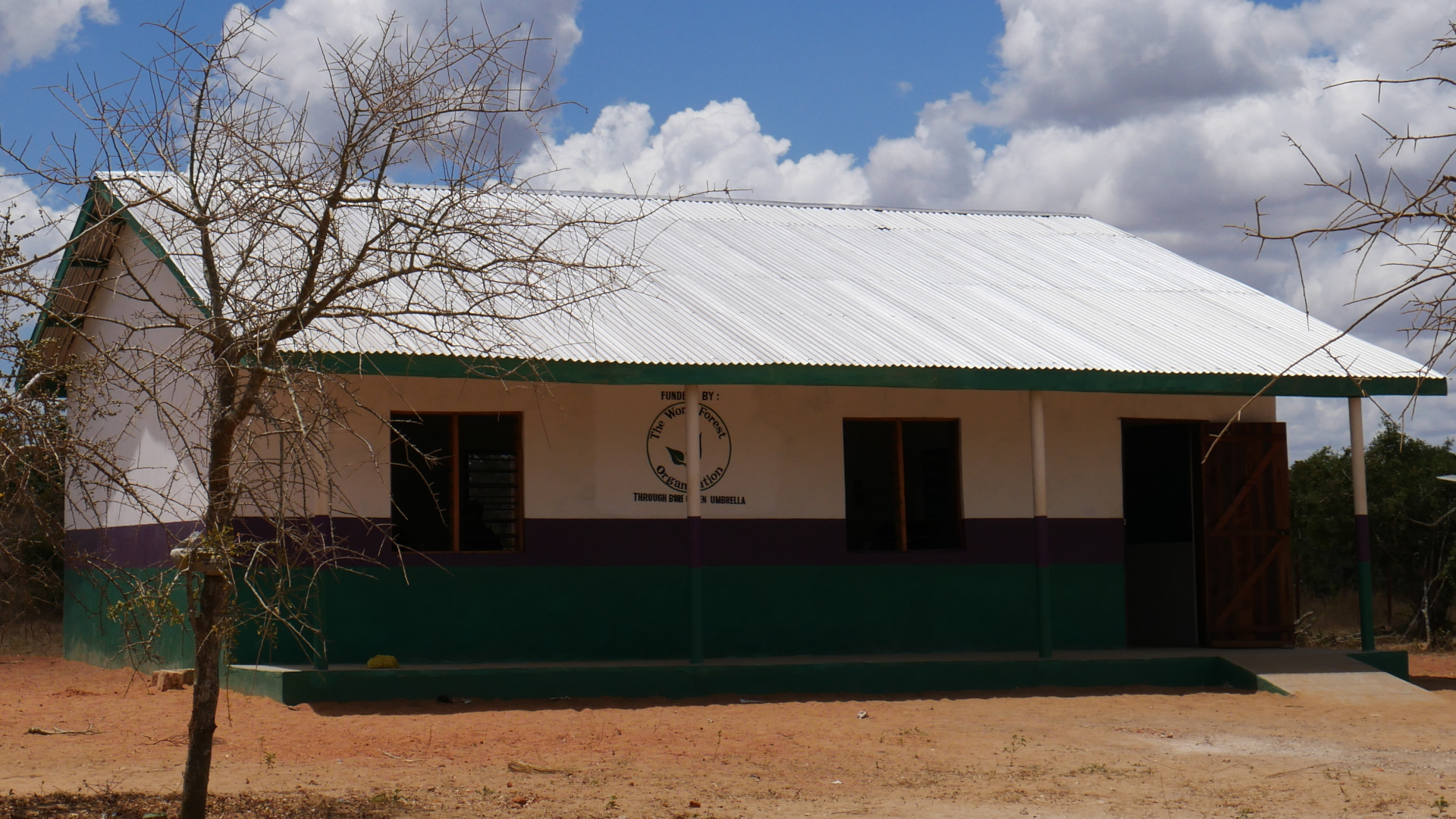 The Classroom being unwrapped