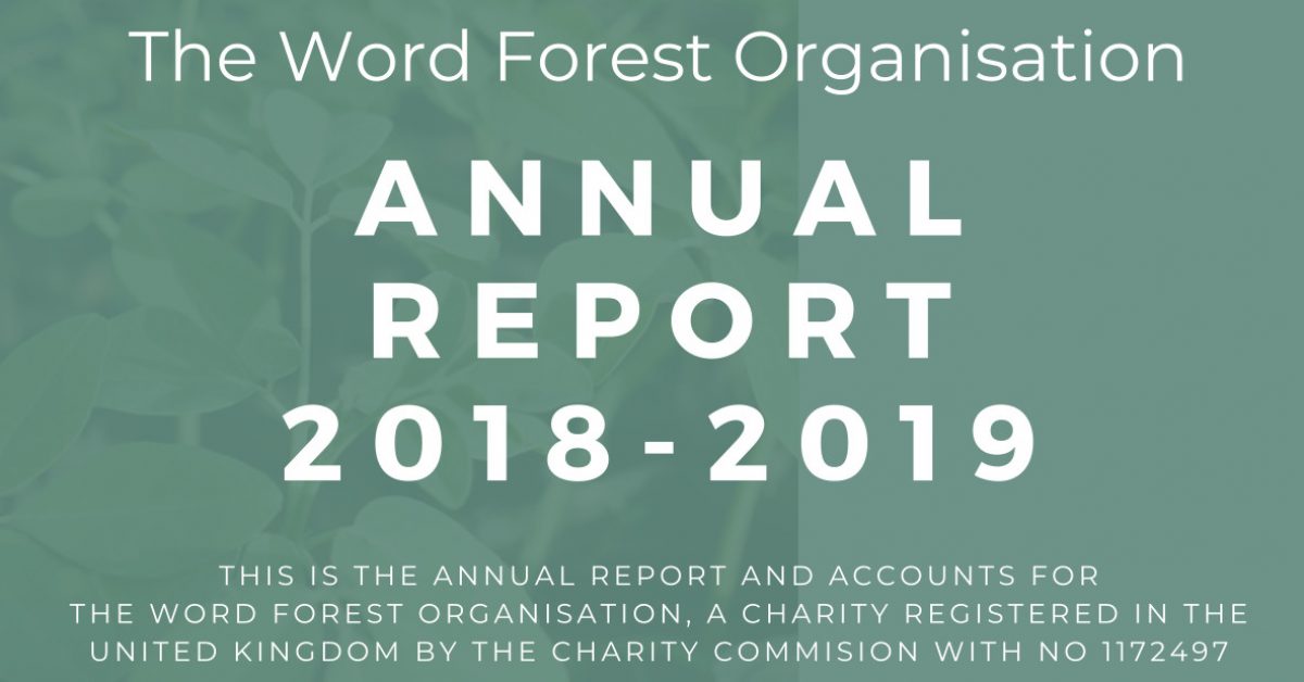 The Word Forest Organisation Annual Report 2018-2019